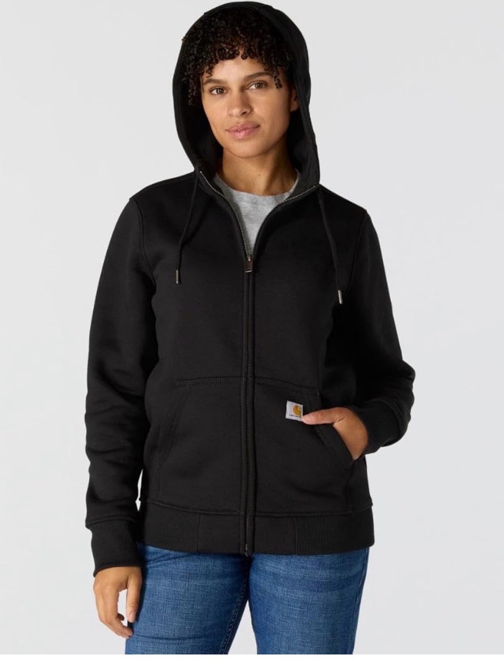 🖤 Women's Carhartt Full-Zip Hoodie – Size XL (Fits like a Large)